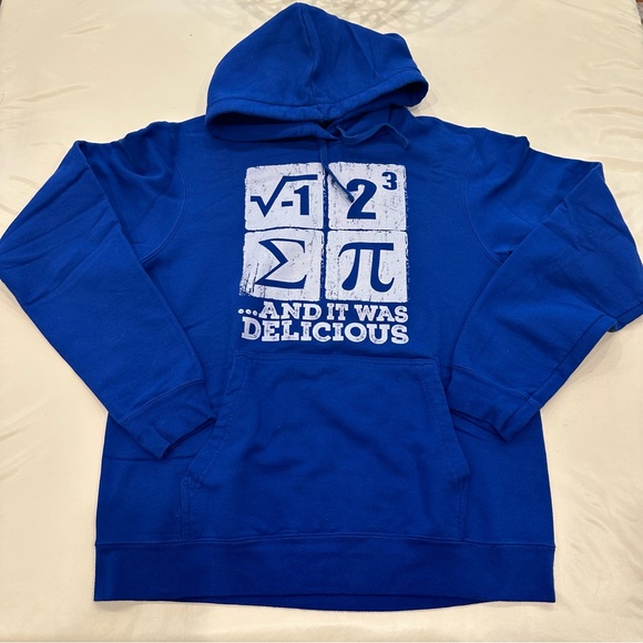 “I 8 Sum Pi and it was delicious” Math Joke Hoodie - Picture 1 of 5